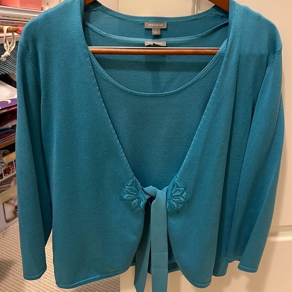 EUC ANN TAYLOR SWEATER SET - Picture 1 of 5